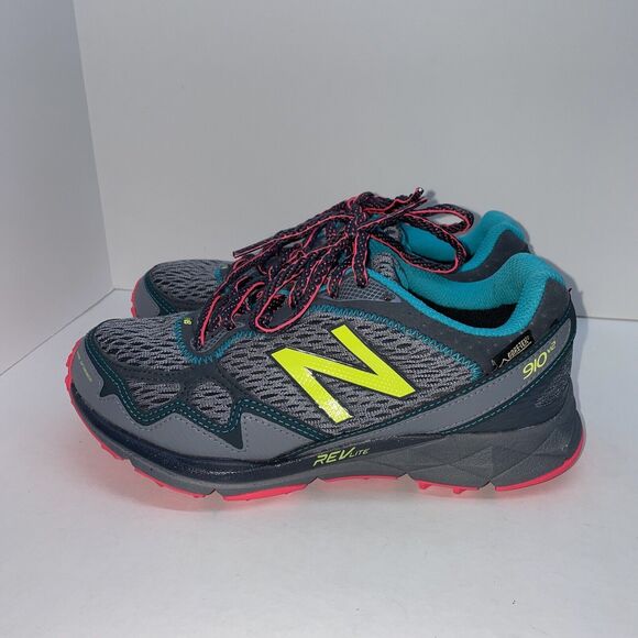 New Balance 910 V2 Women's Size 5 Trail‎ Grey Running Shoes Gore-Tex WT910GX2 - Picture 4 of 7